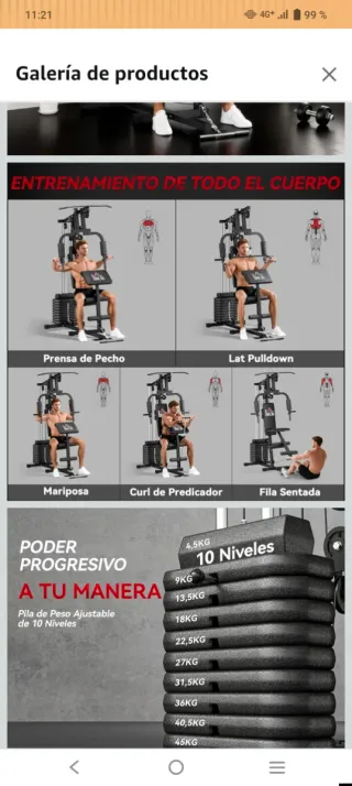 Máquina de musculación HOMCOM