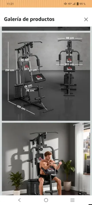 Máquina de musculación HOMCOM