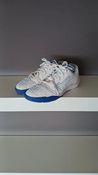 Zapatillas deportivas blancas y azules talla 41