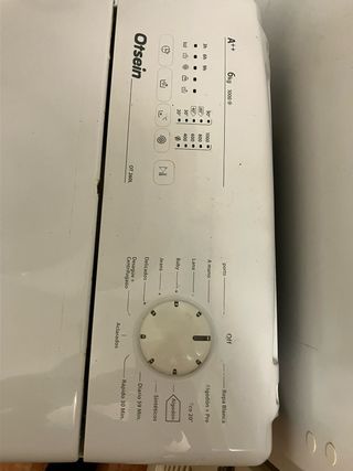 Lavadora Otsein 6kg Carga Superior Blanca A++