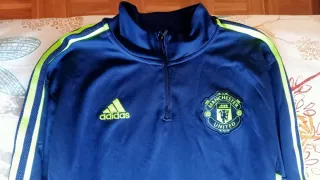 Chándal Manchester United Adidas Azul/Verde