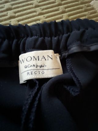 Pantalón de crepé  azul marino