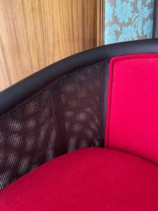 Butaca de haya con ratán