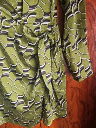 Vestido Mango verde estampado