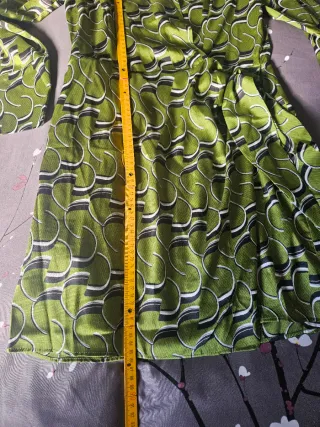 Vestido Mango verde estampado