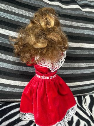 Barbie anni 80 vestito rosso cuore