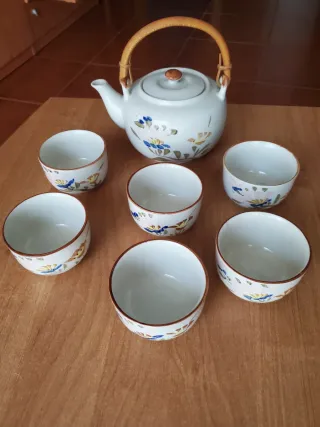 Juego de té/café/sake de cerámica