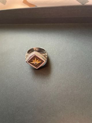 Anillo Sello Plata y Oro (baño)