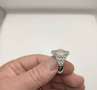 Anillo Sello Plata y Oro (baño)