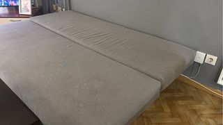 Sofá Cama Ikea Gris Tela