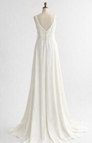 Vestido de Novia Blanco con Velos