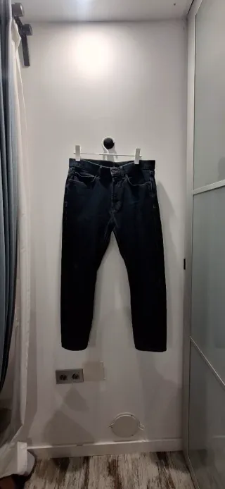 Vaqueros Hombre Azul Marino