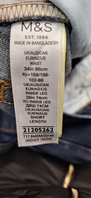 Vaqueros Hombre Azul Marino