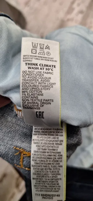 Vaqueros Hombre Azul Marino