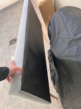 Cabecero 150 cm tapizado gris