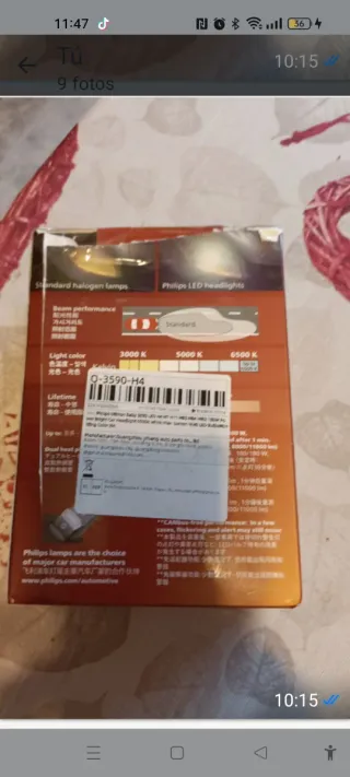 Bombillas LED Philips Ultinon Rally 3590