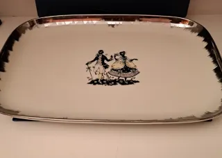 Vassoio e piatti Langenthal porcellana svizzera