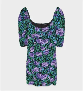 Vestido floral Bershka