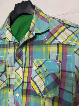 Camisa Tommy Hilfiger manga corta cuadros