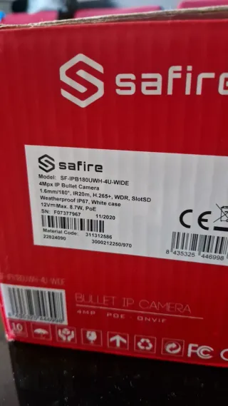 Cámara IP Safire 4MP 180°