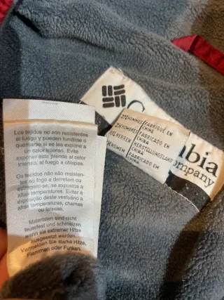 Chaqueta Harrington Columbia Polar Roja