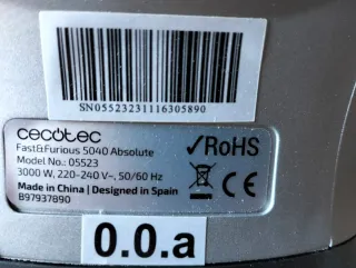 Plancha Cecotec Fast&Furious 5040 Absolute