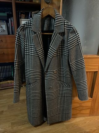 Abrigo cuadros Primark Talla S