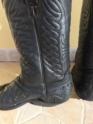 Botas Cowboy Homem Pretas