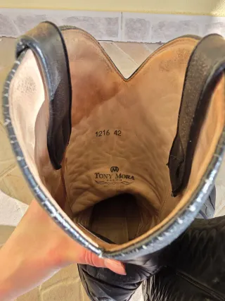 Botas Cowboy Homem Pretas