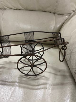 Carretilla decorativa metal vintage