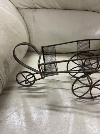 Carretilla decorativa metal vintage