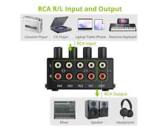 Mini mezclador audio LINKFOR