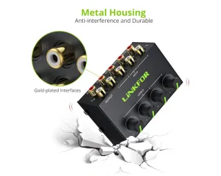 Mini mezclador audio LINKFOR