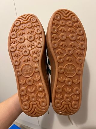 Adidas Gazelle Bold Beige/Verde Talla 38