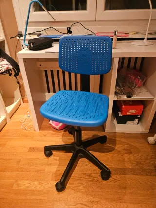 Silla Escritorio IKEA Alrik Azul/Negro