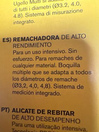 Remachadora Rapid RP100 MULTI (nueva)