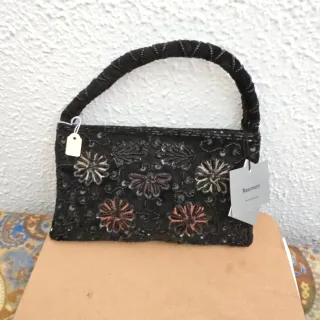 Bolso de fiesta Resmont negro y multicolor