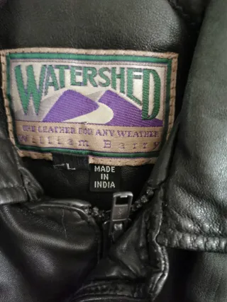 Chaqueta de piel marrón para hombre