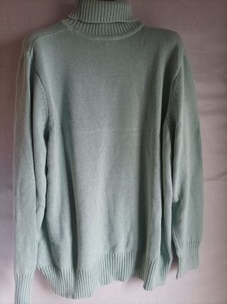 Maglione Dolcevita Verde Salvia