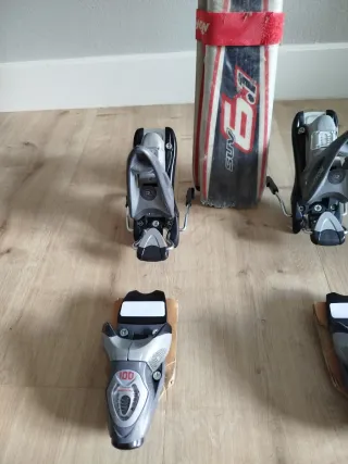 Esquís nórdica con fijaciones talla 164