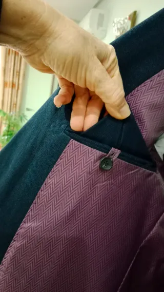 Americana azul marino hombre