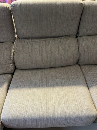 Sofá chaise longue 3 plazas tela