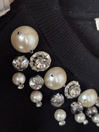 Felpa Pinko con perle e strass Tg. L