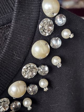 Felpa Pinko con perle e strass Tg. L