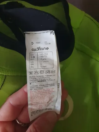 Neopreno Tribord 2/2 mm Talla 10 y 12 años