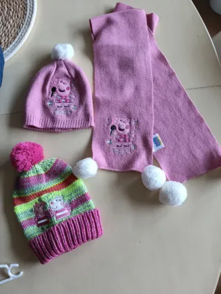 Bufanda y Gorros Peppa Pig