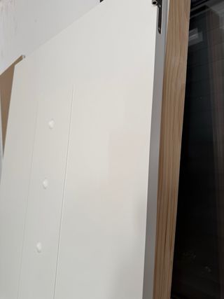 Puerta blanca con diseño 72'5 ancho 2'03 alto