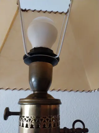 Original lámpara de mesa metal Años 80