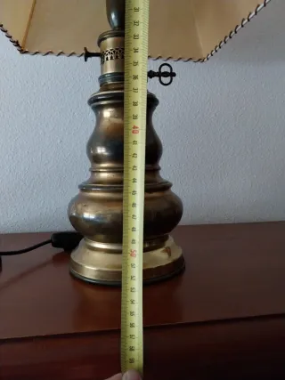 Original lámpara de mesa metal Años 80