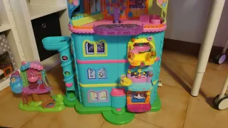 Casa de muñecas Gabby + 6 habitaciones + balcones